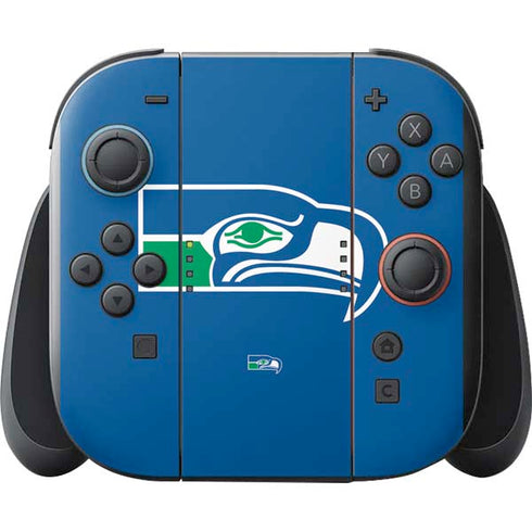 NFL Seattle Seahawks Retro Logo Nintendo Switch 2 (2025) with Joy-Con Skin