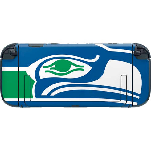 NFL Seattle Seahawks Retro Logo Nintendo Switch 2 (2025) with Joy-Con Skin