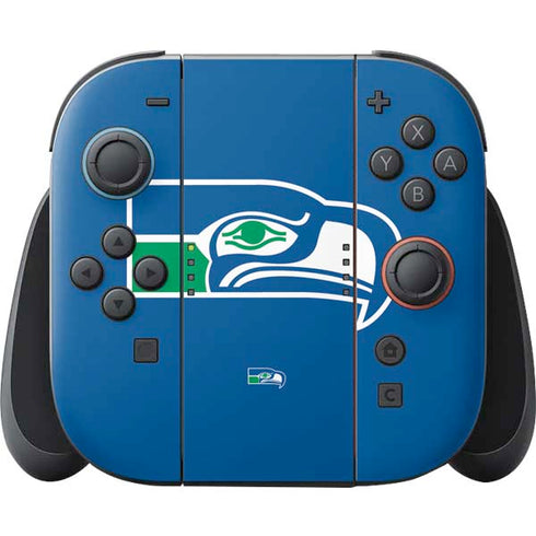 NFL Seattle Seahawks Retro Logo Nintendo Switch 2 (2025) Joy-Con Controller Skin