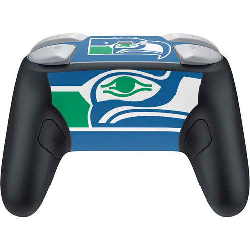 NFL Seattle Seahawks Retro Logo Nintendo Switch 2 (2025) Pro Controller Skin