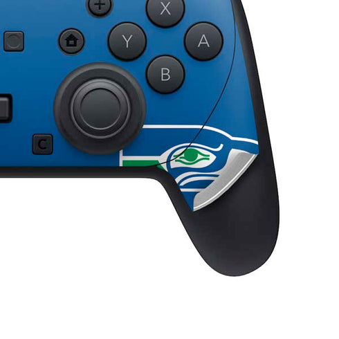 NFL Seattle Seahawks Retro Logo Nintendo Switch 2 (2025) Pro Controller Skin