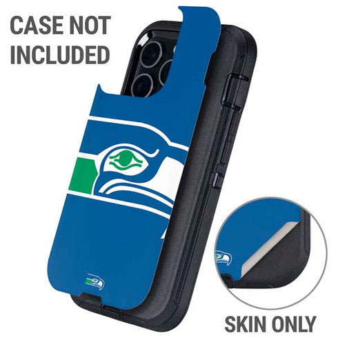 NFL Seattle Seahawks Retro Logo Otterbox Defender iPhone Skin