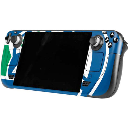 NFL Seattle Seahawks Retro Logo Steam Deck Handheld Gaming Computer OLED Skin