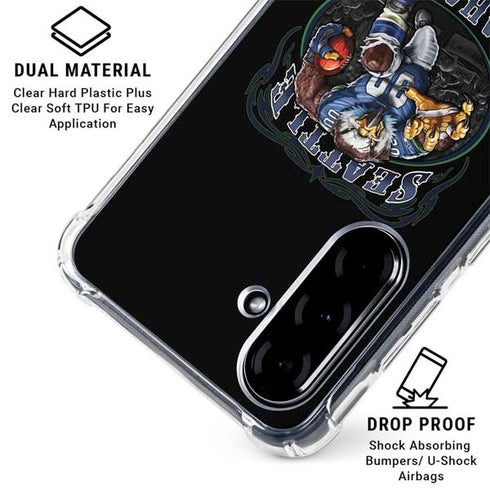 Liquid Blue NFL Seattle Seahawks Running Back Galaxy A36 5G Clear Case