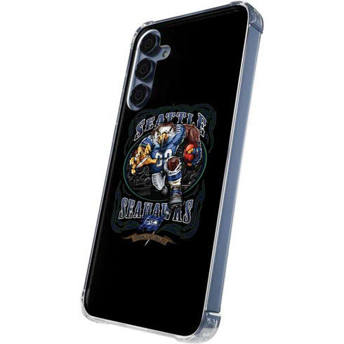 Liquid Blue NFL Seattle Seahawks Running Back Galaxy A55 5G Clear Case