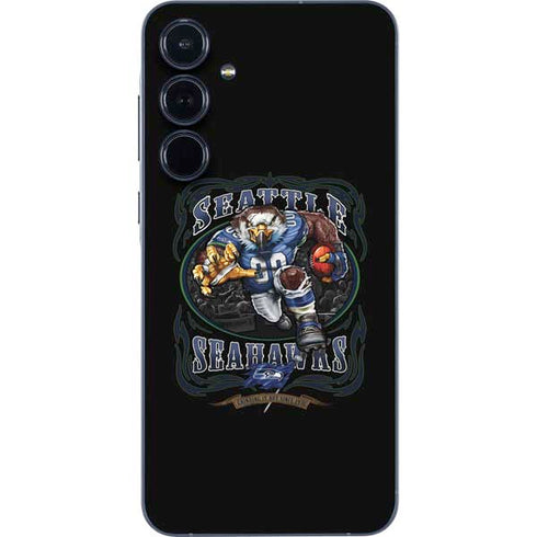 Liquid Blue NFL Seattle Seahawks Running Back Galaxy A55 5G Skin