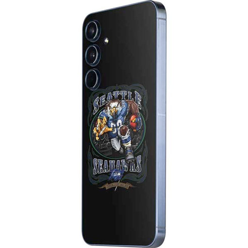 Liquid Blue NFL Seattle Seahawks Running Back Galaxy A55 5G Skin
