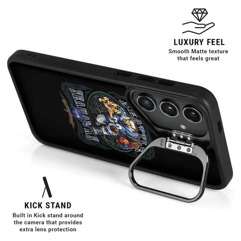 Liquid Blue NFL Seattle Seahawks Running Back Galaxy S25 Kickstand Case