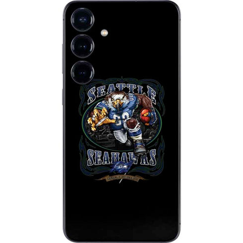Liquid Blue NFL Seattle Seahawks Running Back Galaxy S25 Plus Skin