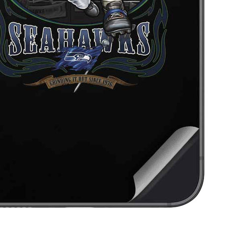 Liquid Blue NFL Seattle Seahawks Running Back Galaxy S25 Skin