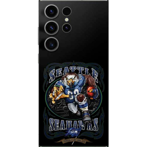 Liquid Blue NFL Seattle Seahawks Running Back Galaxy S25 Ultra Skin