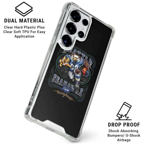 Liquid Blue NFL Seattle Seahawks Running Back Galaxy S25 Ultra Clear Case