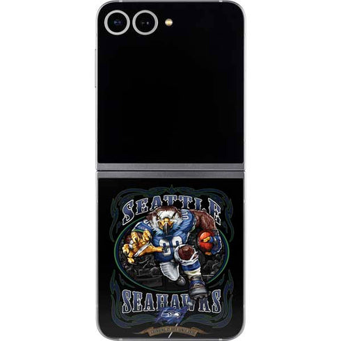 Liquid Blue NFL Seattle Seahawks Running Back Galaxy Z Flip6 Skin