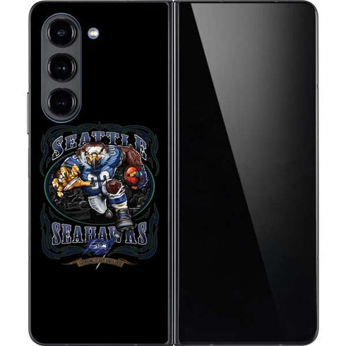 Liquid Blue NFL Seattle Seahawks Running Back Galaxy Z Fold5 5G Skin