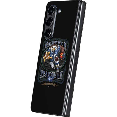 Liquid Blue NFL Seattle Seahawks Running Back Galaxy Z Fold5 5G Skin