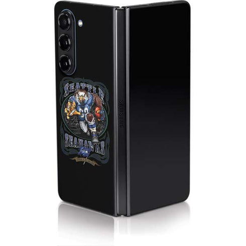 Liquid Blue NFL Seattle Seahawks Running Back Galaxy Z Fold5 5G Skin
