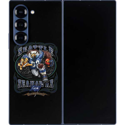 Liquid Blue NFL Seattle Seahawks Running Back Galaxy Z Fold6 Skin