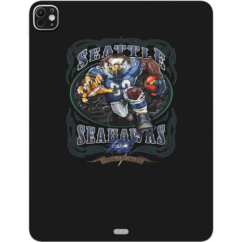 Liquid Blue NFL Seattle Seahawks Running Back iPad Pro 13in M4 (2024) Skin