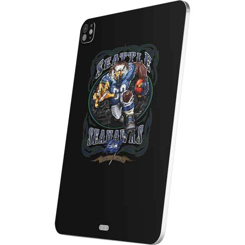 Liquid Blue NFL Seattle Seahawks Running Back iPad Pro 13in M4 (2024) Skin