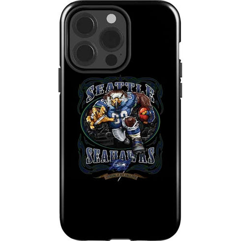 Liquid Blue NFL Seattle Seahawks Running Back iPhone 15 Pro Impact Case