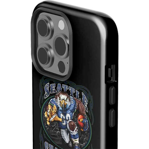 Liquid Blue NFL Seattle Seahawks Running Back iPhone 15 Pro Impact Case