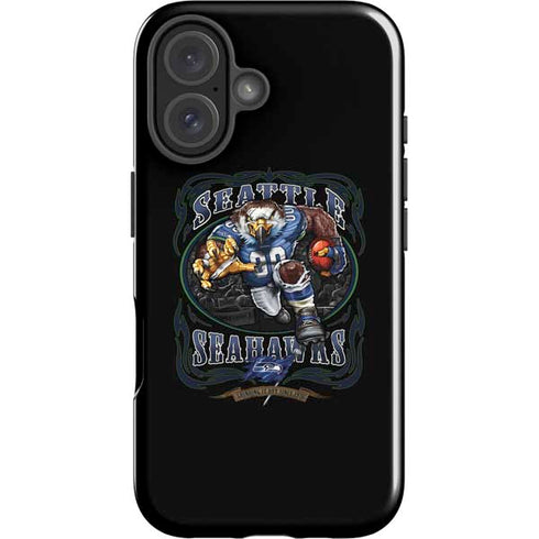 Liquid Blue NFL Seattle Seahawks Running Back iPhone 16 Impact Case