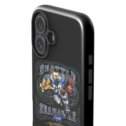 Liquid Blue NFL Seattle Seahawks Running Back iPhone 16 Impact Case