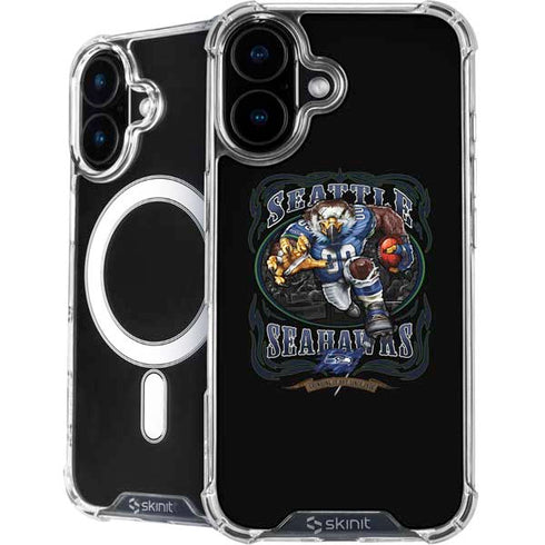 Liquid Blue NFL Seattle Seahawks Running Back iPhone 16 MagSafe Case