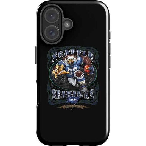 Liquid Blue NFL Seattle Seahawks Running Back iPhone 16 Plus Impact Case