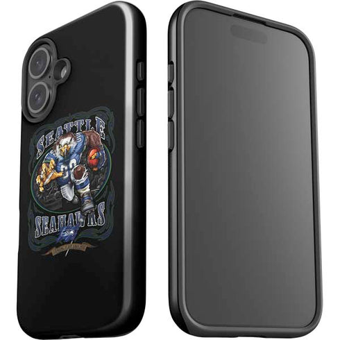 Liquid Blue NFL Seattle Seahawks Running Back iPhone 16 Plus Impact Case