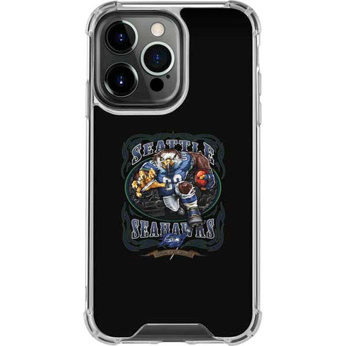 Liquid Blue NFL Seattle Seahawks Running Back iPhone 16 Pro Clear Case