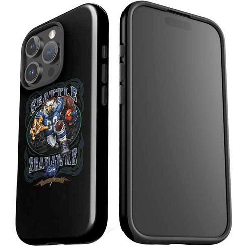 Liquid Blue NFL Seattle Seahawks Running Back iPhone 16 Pro Impact Case
