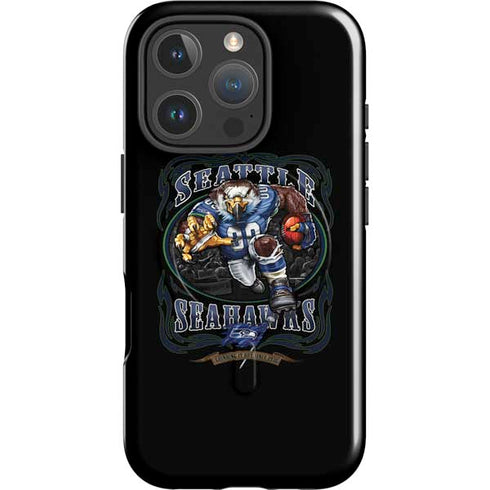 Liquid Blue NFL Seattle Seahawks Running Back iPhone 16 Pro Magsafe Impact Case