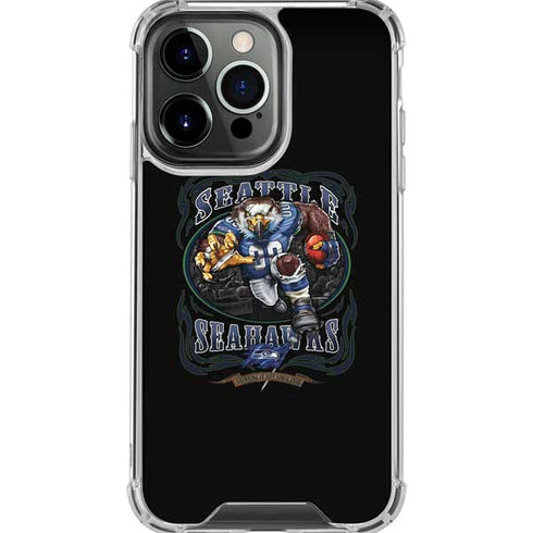 Liquid Blue NFL Seattle Seahawks Running Back iPhone 16 Pro Max Clear Case