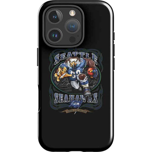 Liquid Blue NFL Seattle Seahawks Running Back iPhone 16 Pro Max Impact Case