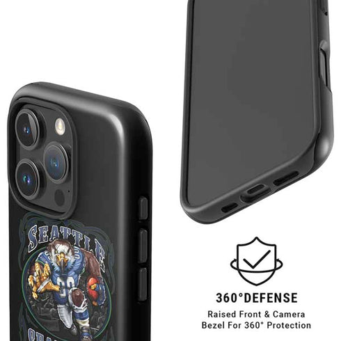 Liquid Blue NFL Seattle Seahawks Running Back iPhone 16 Pro Max Magsafe Impact Case