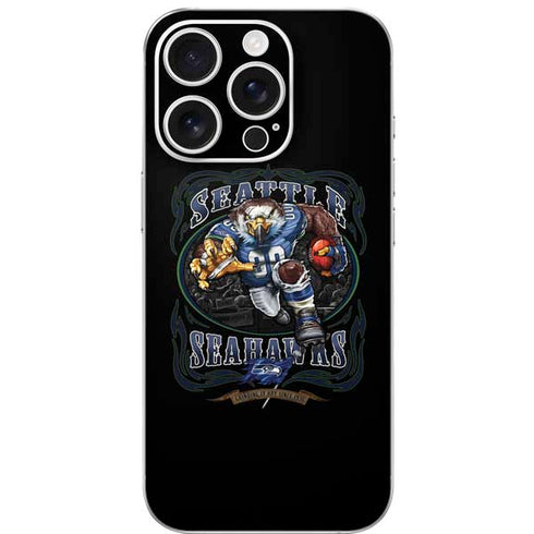 Liquid Blue NFL Seattle Seahawks Running Back iPhone 16 Pro Skin