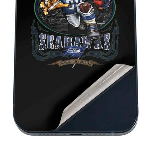 Liquid Blue NFL Seattle Seahawks Running Back iPhone 16 Skin