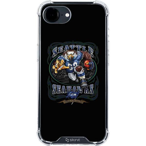 Liquid Blue NFL Seattle Seahawks Running Back iPhone 16e Clear Case