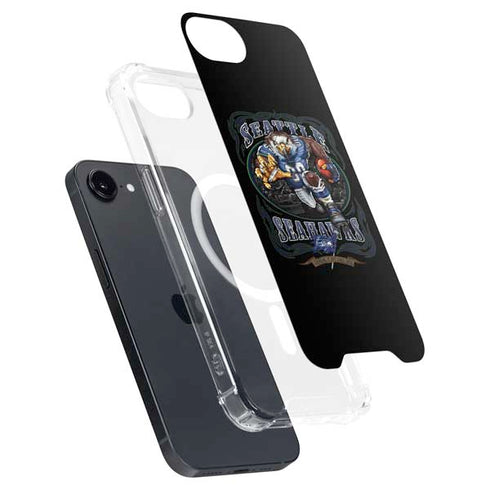 Liquid Blue NFL Seattle Seahawks Running Back iPhone 16e MagSafe Case