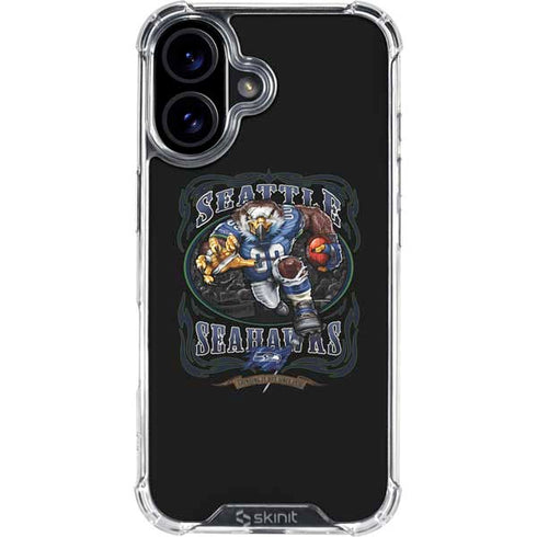 Liquid Blue NFL Seattle Seahawks Running Back iPhone 17 Clear Case