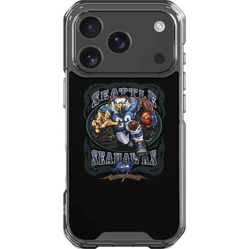 Liquid Blue NFL Seattle Seahawks Running Back iPhone 18 Pro Clear Case