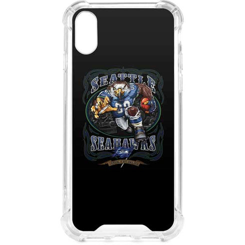 Liquid Blue NFL Seattle Seahawks Running Back iPhone XS Clear Case
