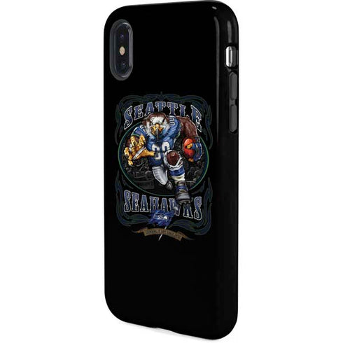 Liquid Blue NFL Seattle Seahawks Running Back iPhone XS Pro Case