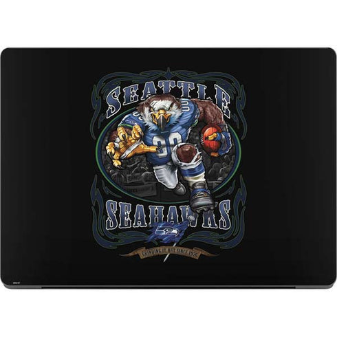 Liquid Blue NFL Seattle Seahawks Running Back Apple MacBook Pro 14-inch Skin