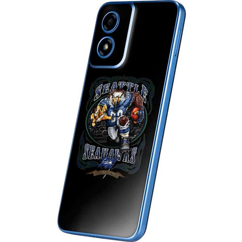Liquid Blue NFL Seattle Seahawks Running Back Moto G Play 4G (2024) Skin