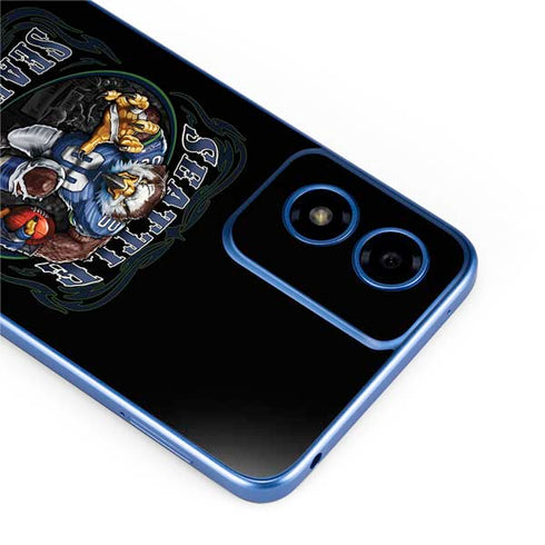 Liquid Blue NFL Seattle Seahawks Running Back Moto G Play 4G (2024) Skin
