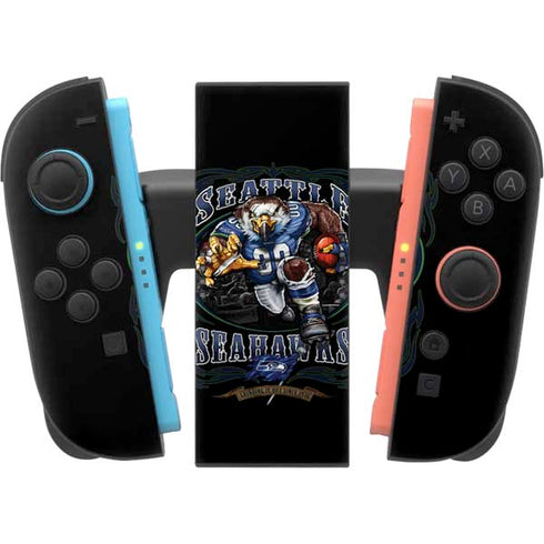 Liquid Blue NFL Seattle Seahawks Running Back Nintendo Switch 2 (2025) Joy-Con Controller Skin