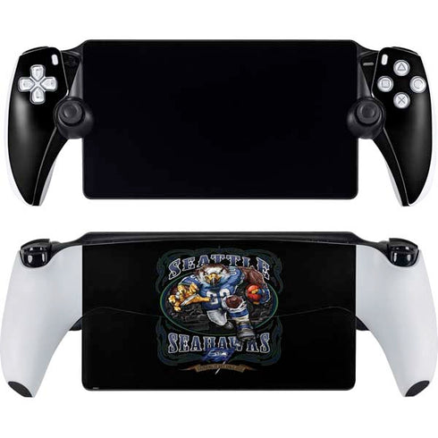 Liquid Blue NFL Seattle Seahawks Running Back PlayStation Portal Remote Player Skin