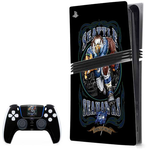 Liquid Blue NFL Seattle Seahawks Running Back PlayStation PS5 Skins